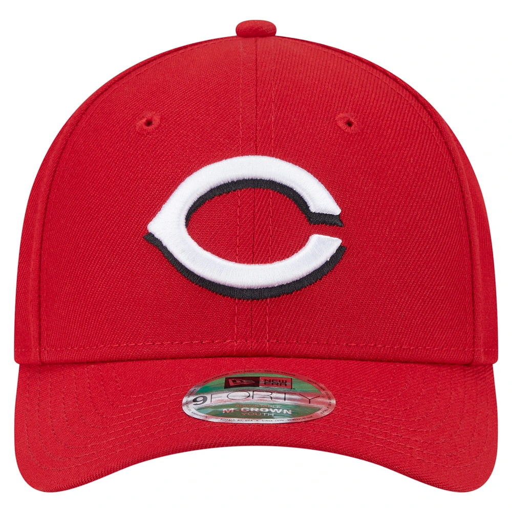 Youth New Era  Red Cincinnati Reds  Player Replica 9FORTY Adjustable Hat