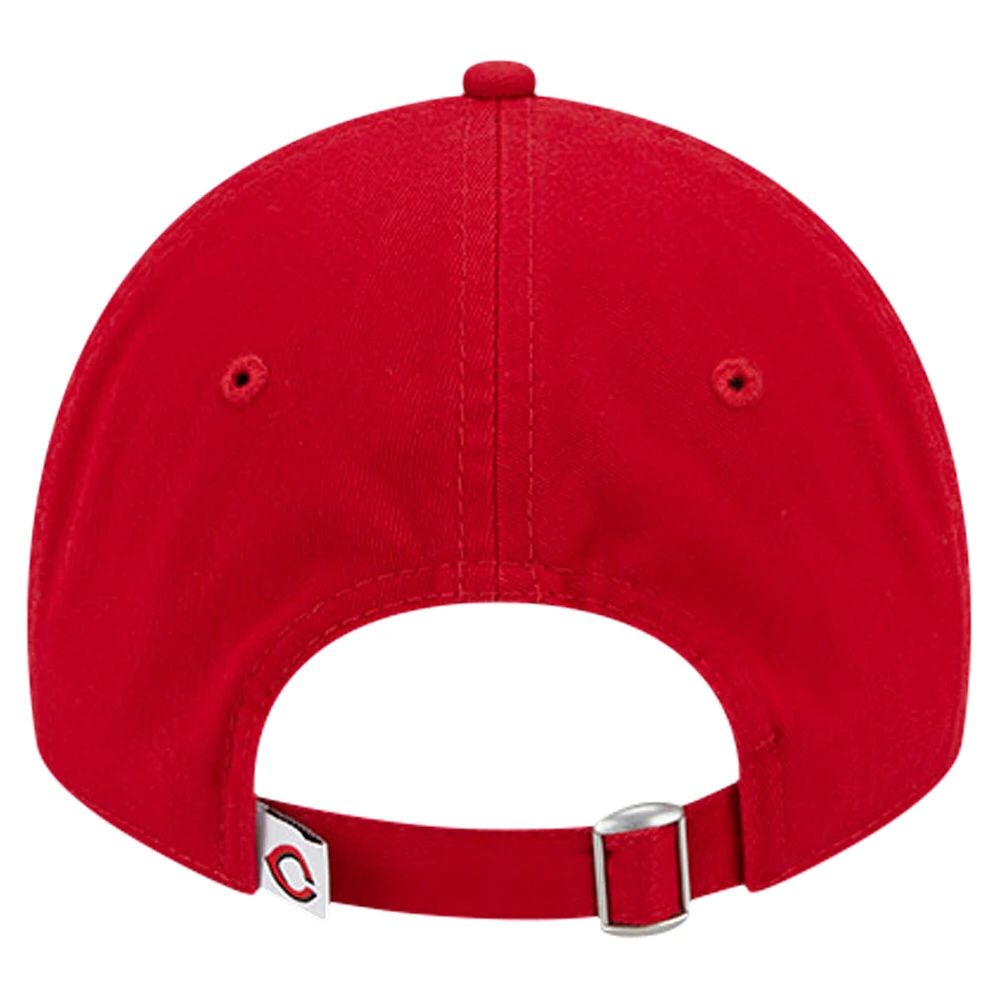 Youth New Era Red Cincinnati Reds Team Color 9TWENTY Adjustable Hat