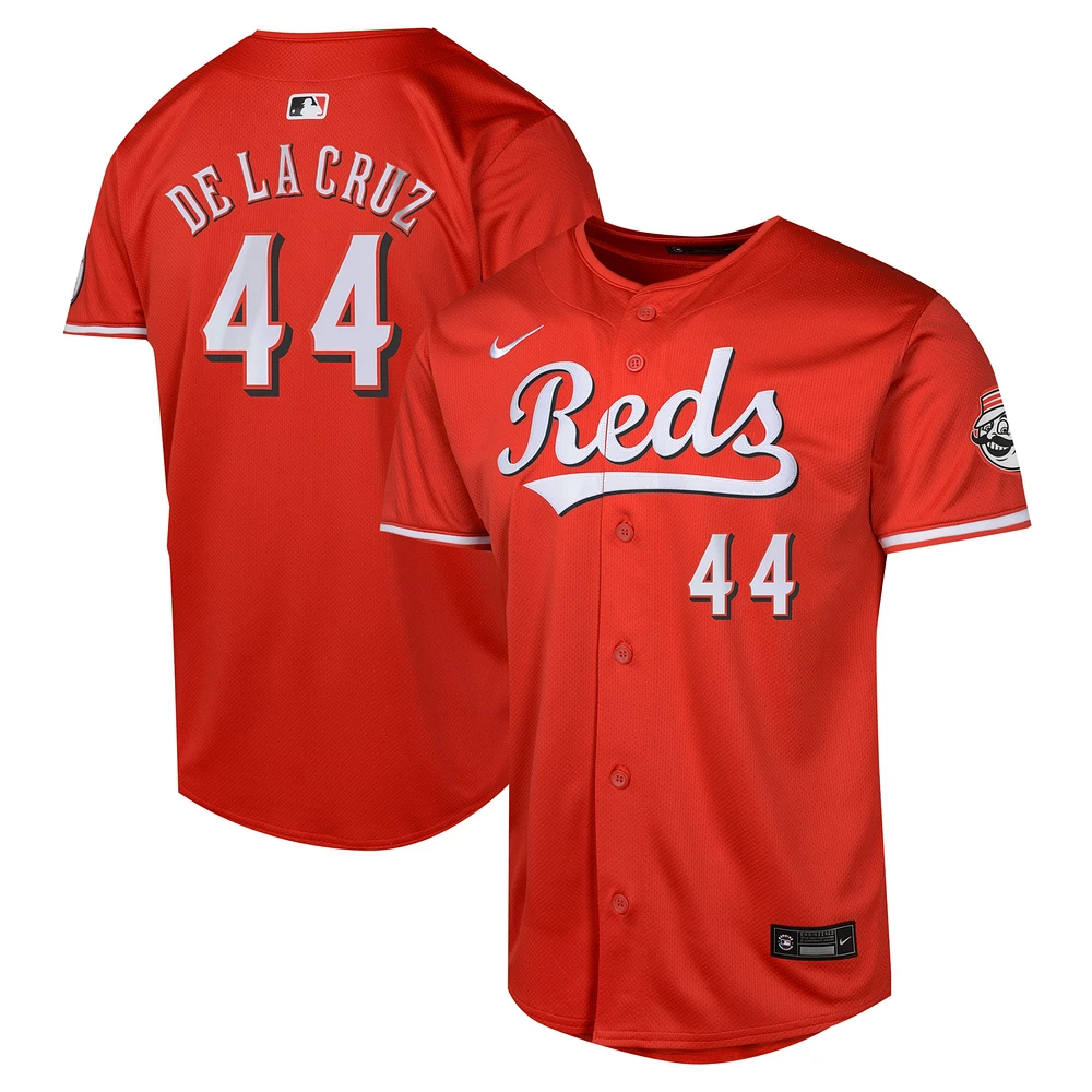 Youth Nike Elly De La Cruz Red Cincinnati Reds Alternate Limited Player Jersey