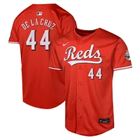 Youth Nike Elly De La Cruz Red Cincinnati Reds Alternate Limited Player Jersey