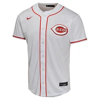 Maillot De joueur match à domicile Nike Elly La Cruz pour jeunes des Cincinnati Reds, blanc