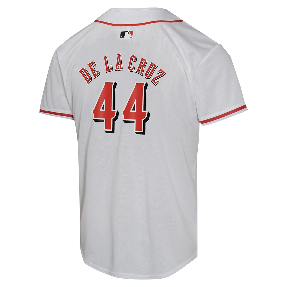 Youth Nike Elly De La Cruz White Cincinnati Reds Home Game Player Jersey