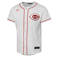 Youth Nike Elly De La Cruz White Cincinnati Reds Home Replica Player Jersey