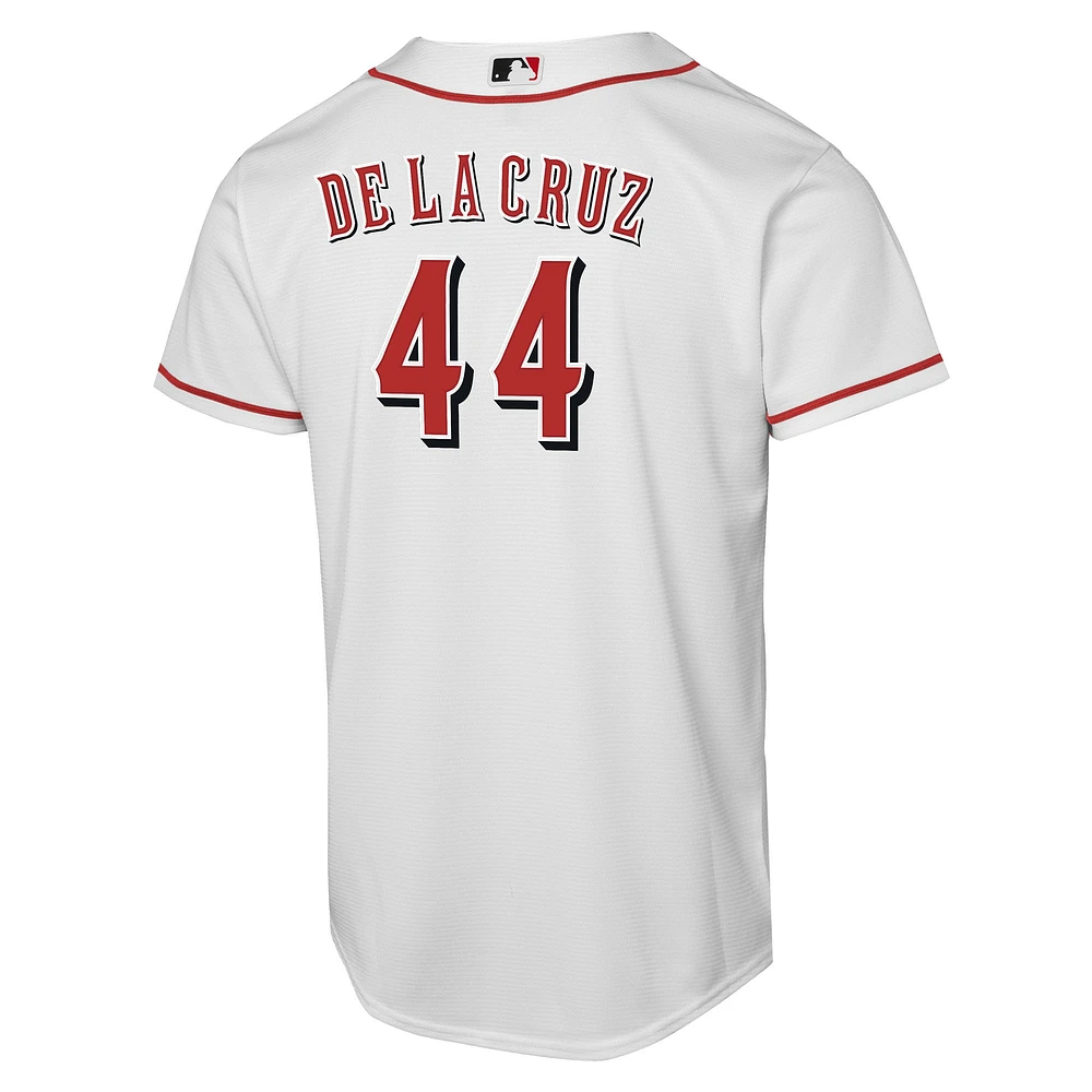 Youth Nike Elly De La Cruz White Cincinnati Reds Home Replica Player Jersey