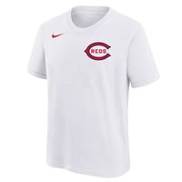 Youth Nike Mike Moustakas White Cincinnati Reds 2022 Field of Dreams Name & Number T-Shirt