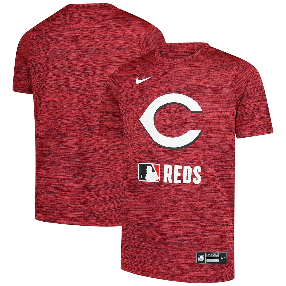 Youth Nike Red Cincinnati Reds Authentic Collection Velocity Performance T-Shirt
