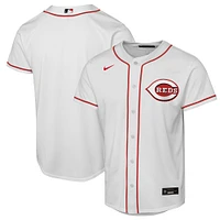 Maillot Nike blanc pour jeunes des Reds de Cincinnati à domicile Replica 2.0