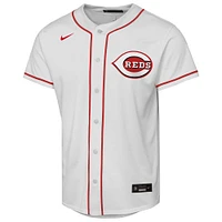 Maillot Nike blanc pour jeunes des Reds de Cincinnati à domicile Replica 2.0