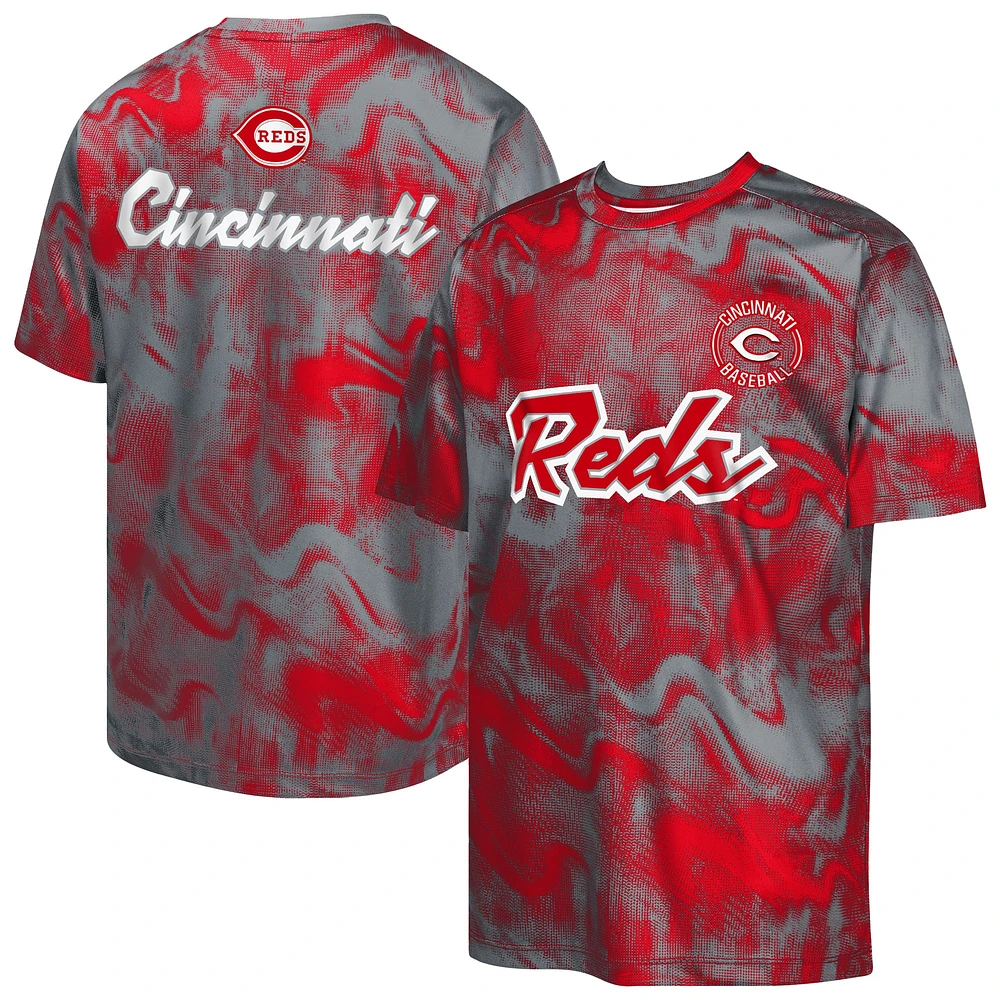 Youth Red/Silver Cincinnati Reds Pinch Hitter T-Shirt