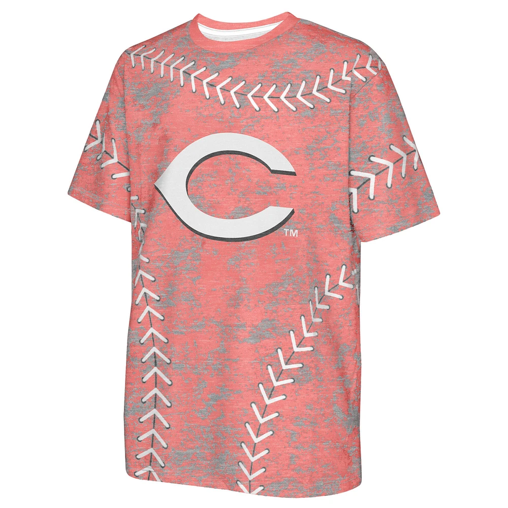 T-shirt rouge pour jeunes Cincinnati Reds Slide Score Bold