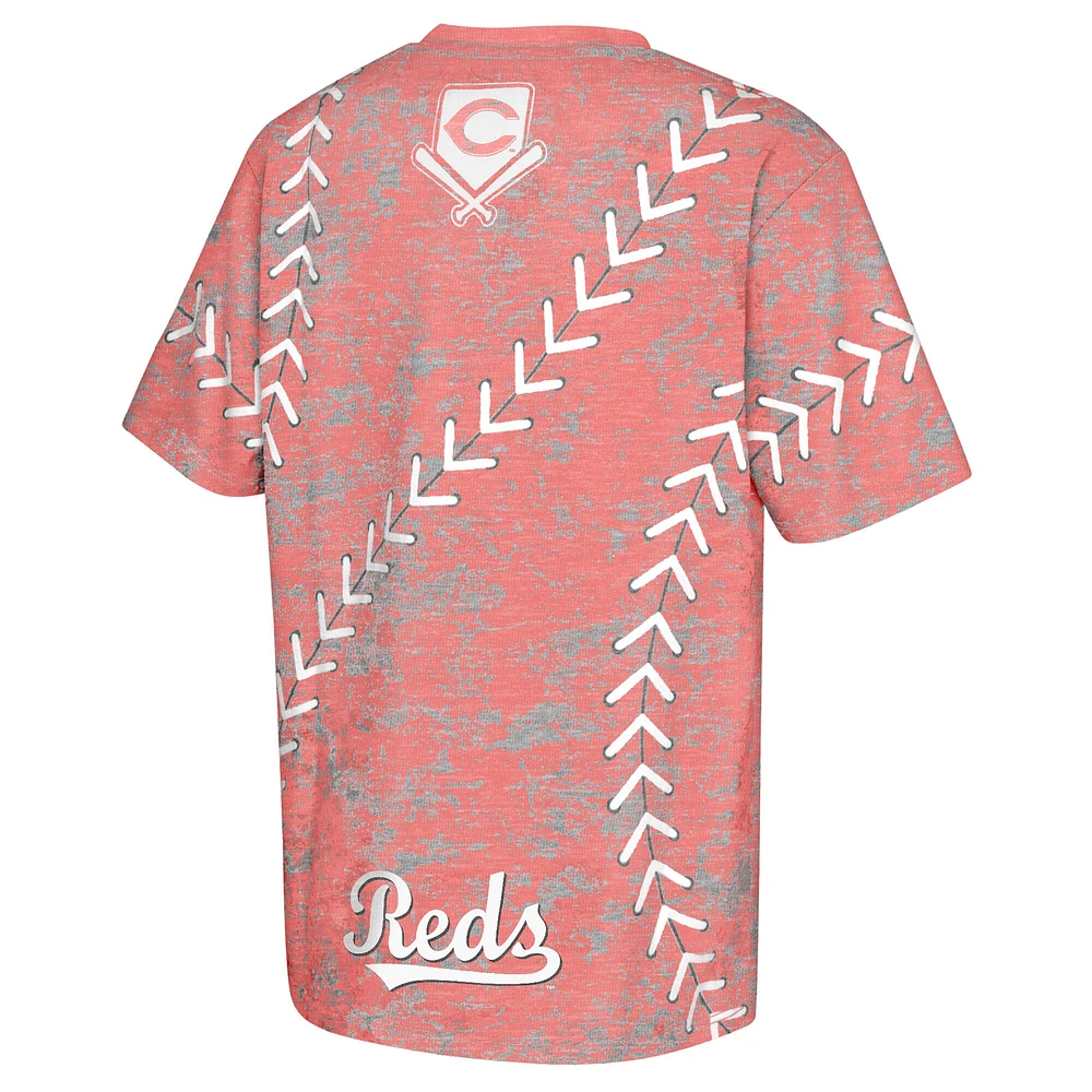 T-shirt rouge pour jeunes Cincinnati Reds Slide Score Bold