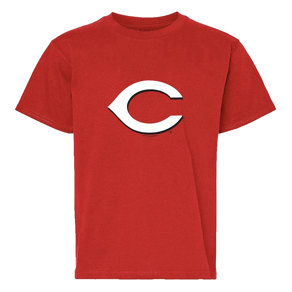 Youth Soft as a Grape  Red/Heather Gray Cincinnati Reds Two-Pack T-Shirt Set