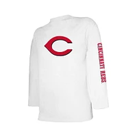 Youth Stitches Red/White Cincinnati Reds Combo T-Shirt Set