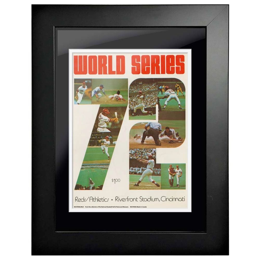 Cincinnati Reds vs. Oakland Athletics 1972 World Series - 12'' x 16'' Framed Program Cover