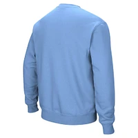 Men's Colosseum Light Blue Citadel Bulldogs Arch & Logo Pullover Sweatshirt