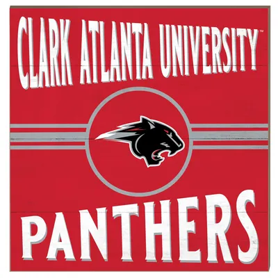 Clark Atlanta University Panthers 10'' x 10'' Retro Team Sign