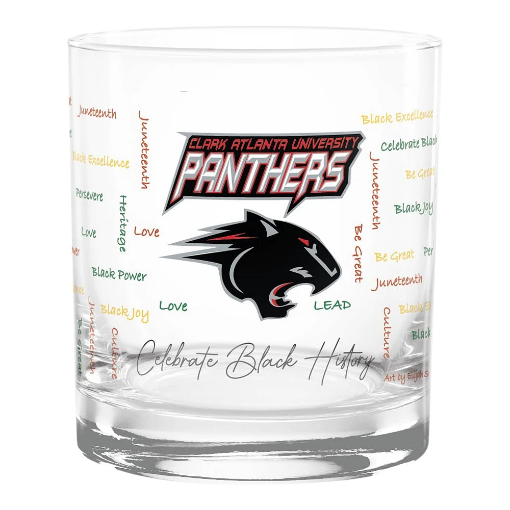 Clark Atlanta University Panthers 14oz. Verre à roches du Mois de l’histoire des Noirs