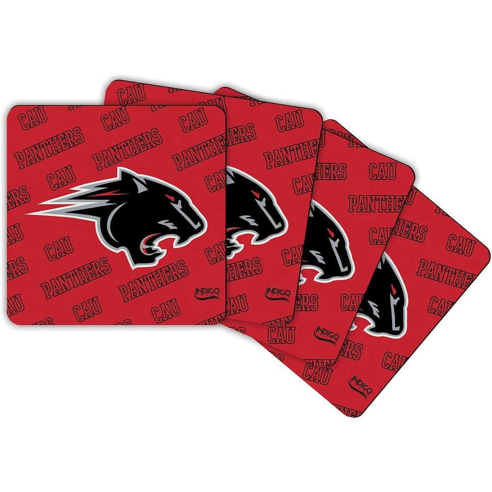 Clark Atlanta University Panthers Four-Pack Square Repeat Coaster Set