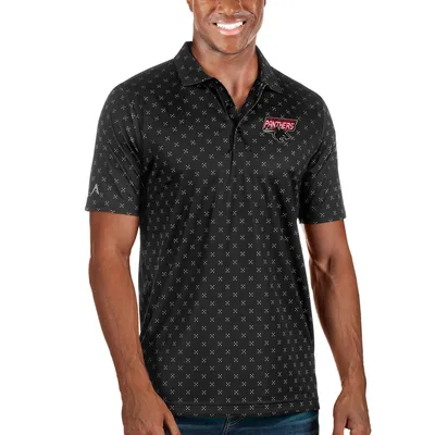 Clark Atlanta University Panthers Antigua Spark Polo - Black