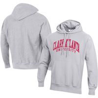 Men's Champion Gray Clark Atlanta University Panthers Tall Arch Pullover Hoodie