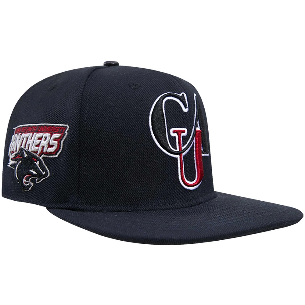 Casquette Snapback Pro Standard noire Clark Atlanta University Panthers CAU pour homme