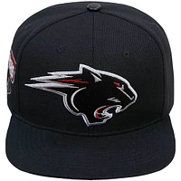 Casquette Snapback Pro Standard noire pour homme avec logo de la mascotte Clark Atlanta University Panthers