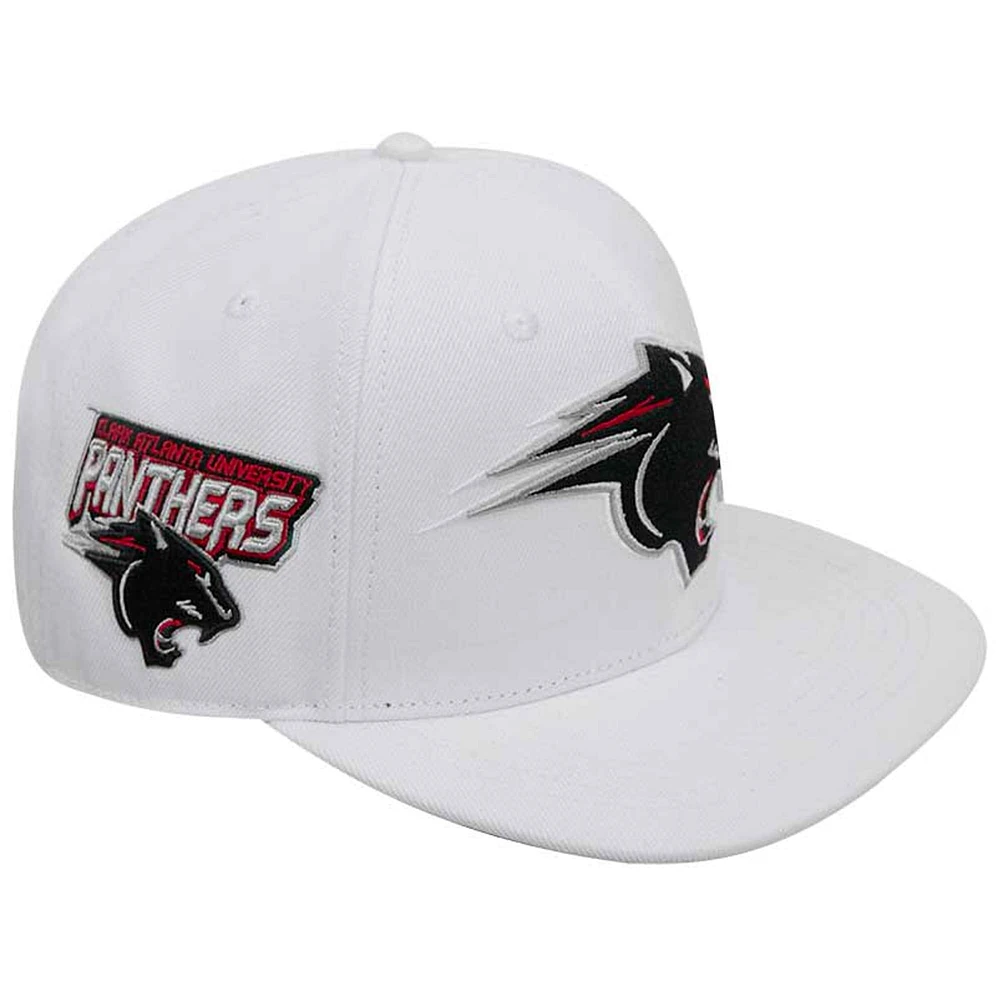 Men's Pro Standard White Clark Atlanta University Panthers Mascot Wool Snapback Hat