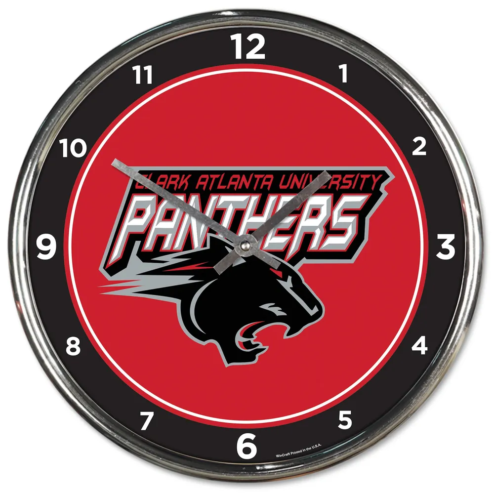 Horloge murale chromée WinCraft Clark Atlanta University Panthers Team