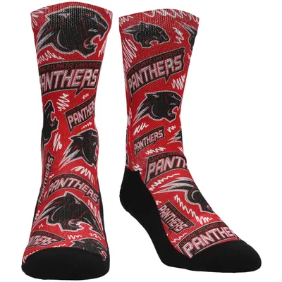 Clark Atlanta University Panthers Rock Em Socks Women's Logo Sketch Crew Socks