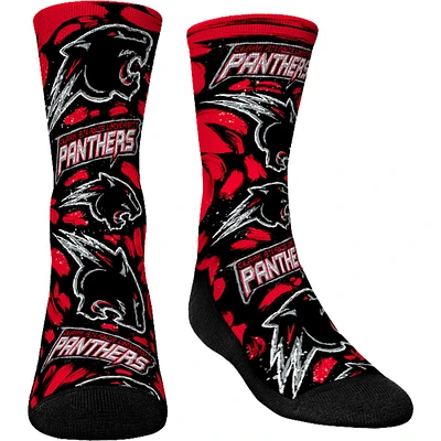 Chaussettes Rock Em pour jeunes Clark Atlanta University Panthers Allover Logo & Paint Crew Chaussettes