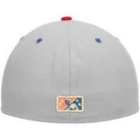 Men's New Era Gray Clearwater Threshers Alternate Authentic Collection 59FIFTY Fitted Hat