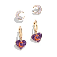 Lot de deux boucles d'oreilles BaubleBar Clemson Tigers