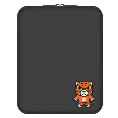 Clemson Tigers Vertical Soft Sleeve Laptop Case - Black