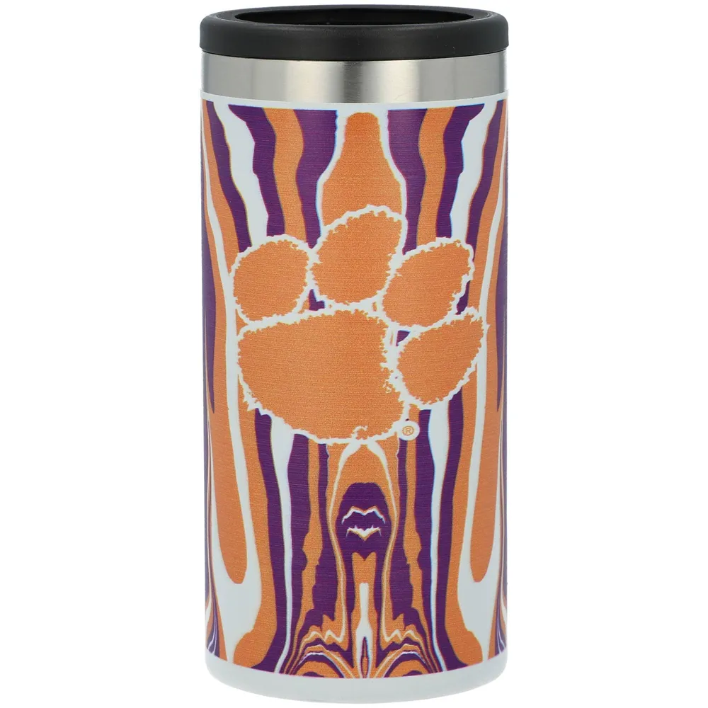 Clemson Tigers 12oz. Tie-Dye Slim Can Holder