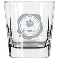 Clemson Tigers 14oz. Frost Stamp Old Fashioned Glass