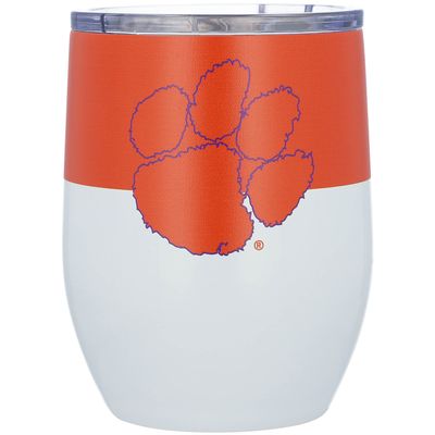 Clemson Tigers 16oz. Colorblock Stainless Steel Curved Tumbler