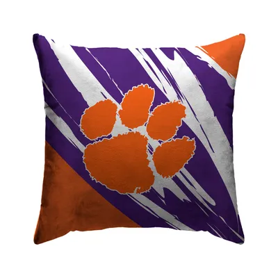 Clemson Tigers 18'' x 18'' Retro Jazz Poly Span Décor Pillow