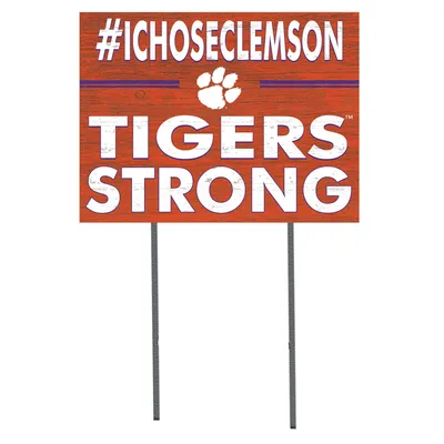 Clemson Tigers 18'' x 24'' I Chose Lawn Sign