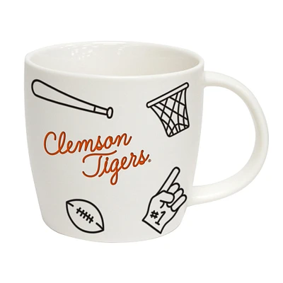 Tigres de Clemson 18oz. Tasse de meneur de jeu