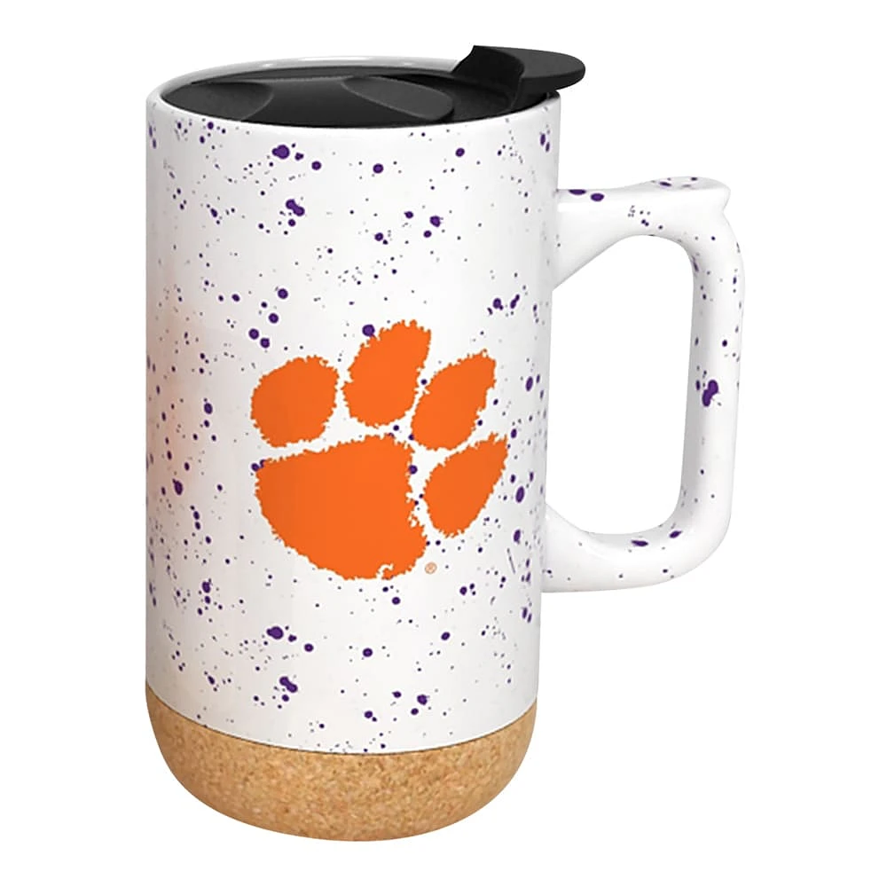 Tigres de Clemson 18oz. Tasse en liège moucheté