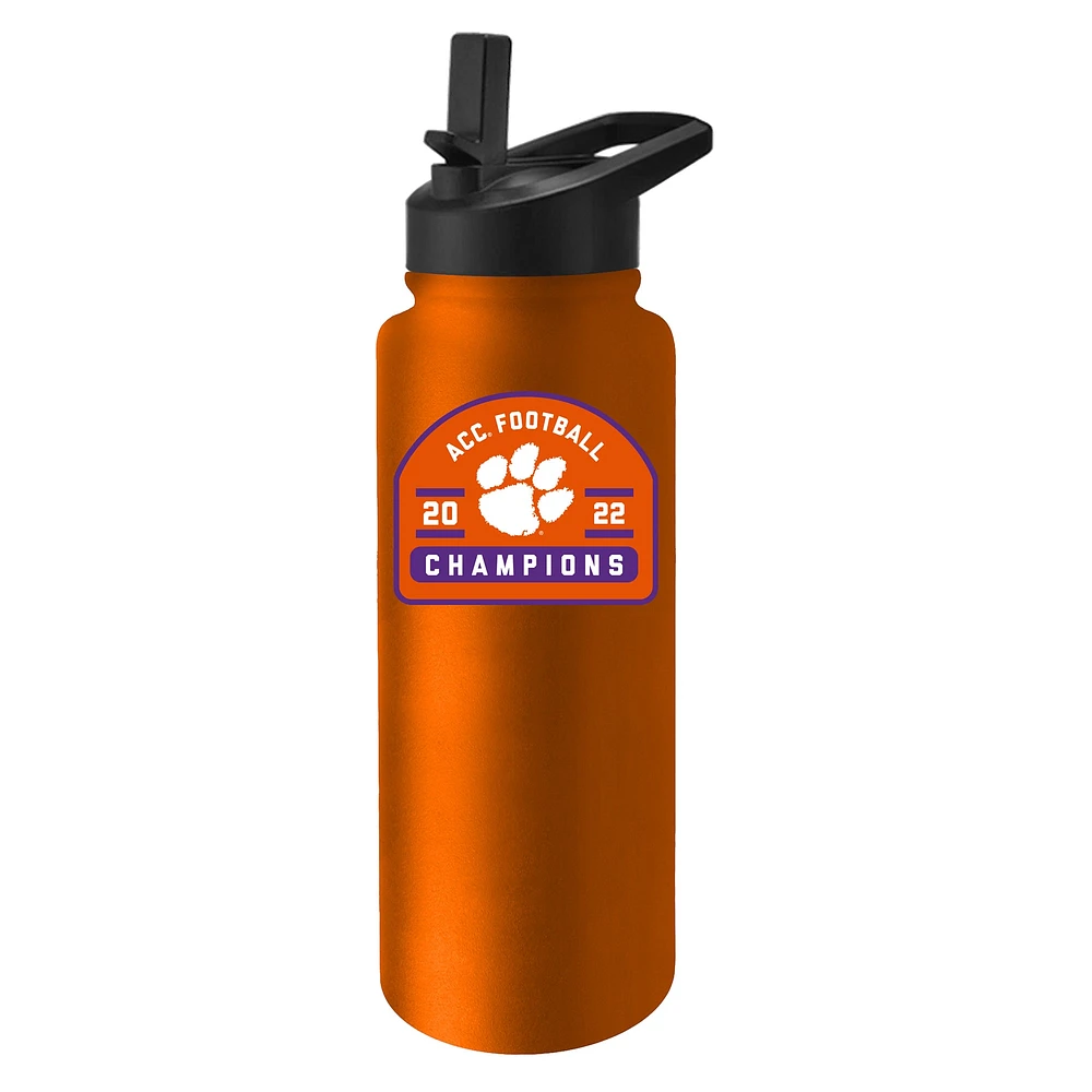 Champions de la conférence de football Clemson Tigers 2022 ACC 34 oz. Bouteille d'extinction