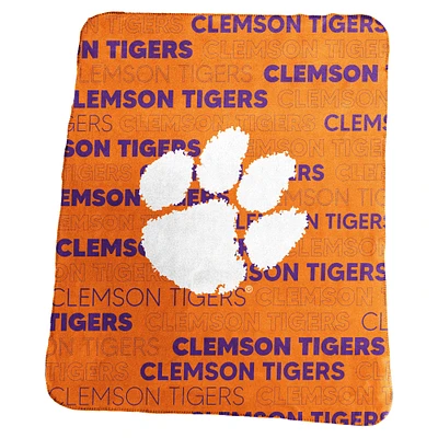 Couverture polaire classique Clemson Tigers 50" x 60"