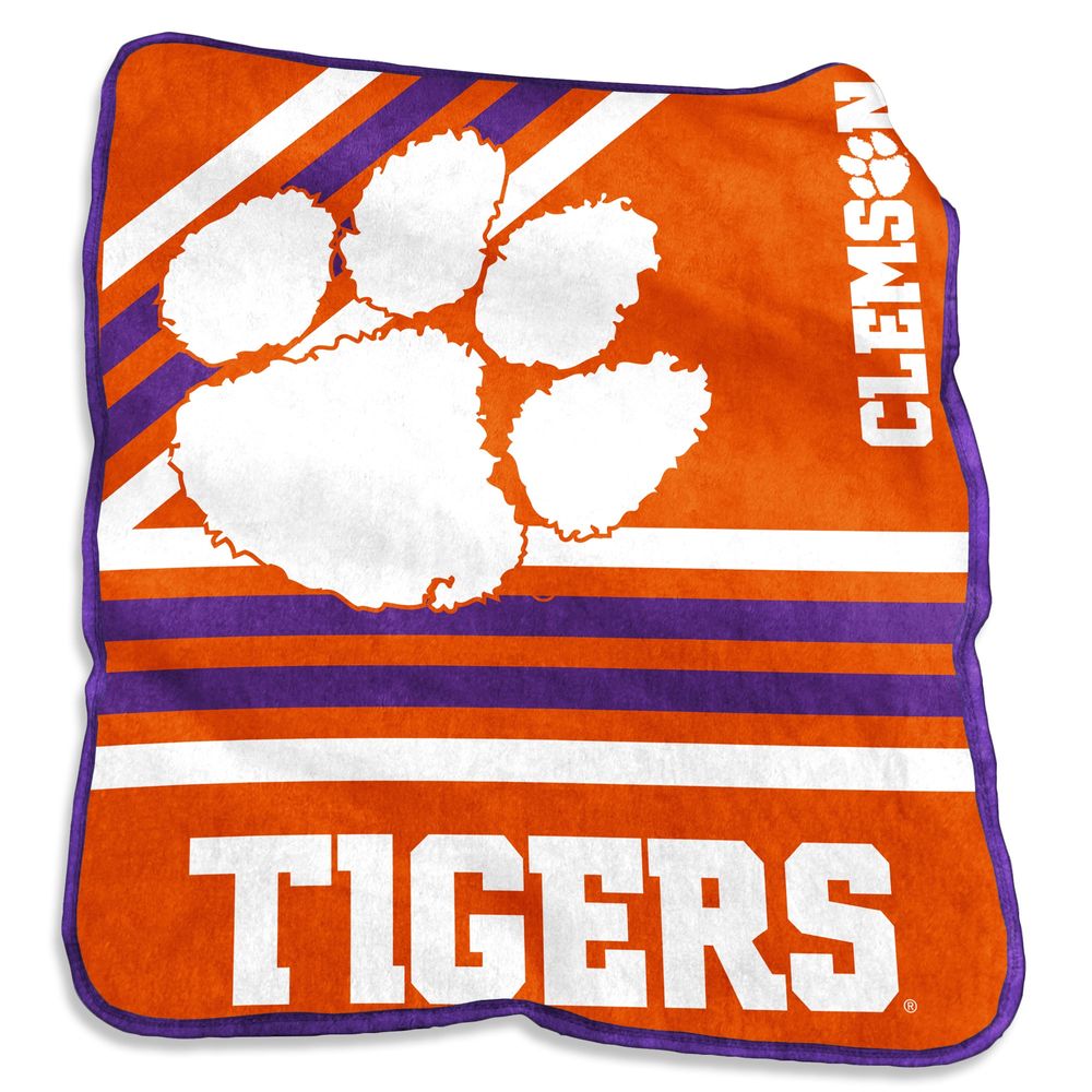 Clemson Tigers 50'' x 60'' Team Plush Raschel Throw Blanket