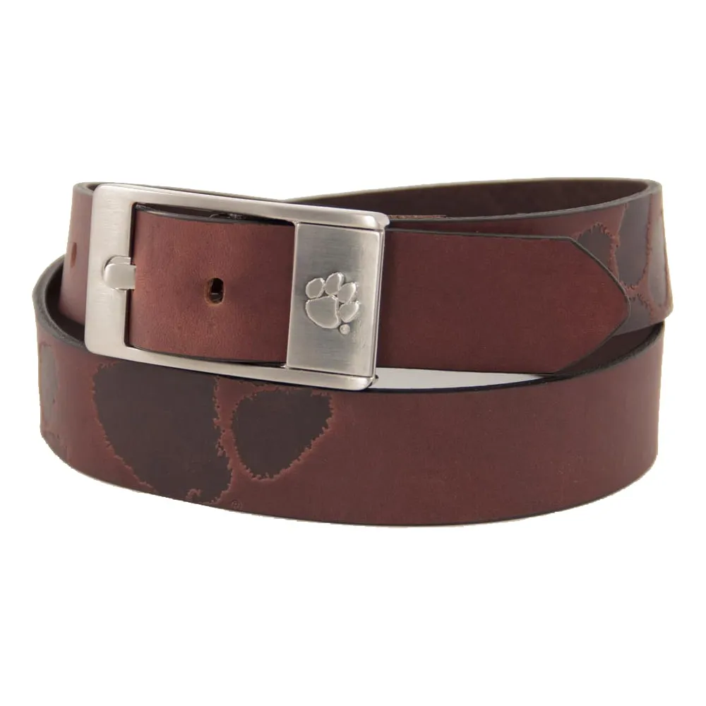 Ceinture en cuir Clemson Tigers Brandish - Marron