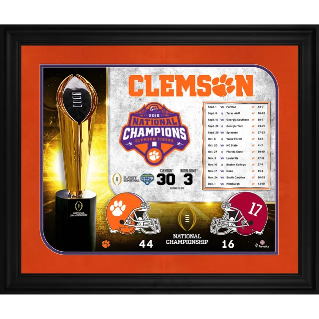 LSU Tigers Framed College Football Playoff 2019 National Champions Logo  Black Jersey Display Case