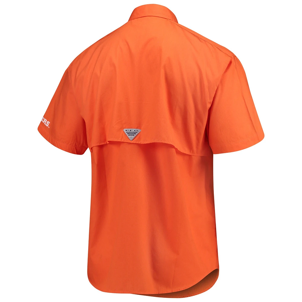 Chemise à manches courtes Clemson Tigers Columbia PFG Bonehead - Orange