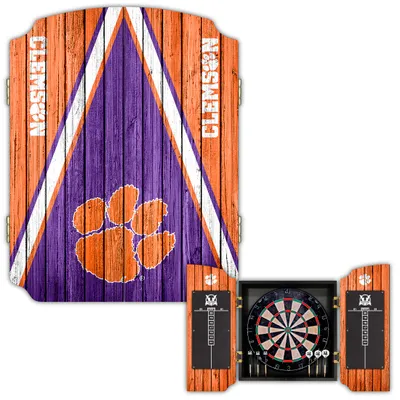 Clemson Tigers Dartboard Cabinet