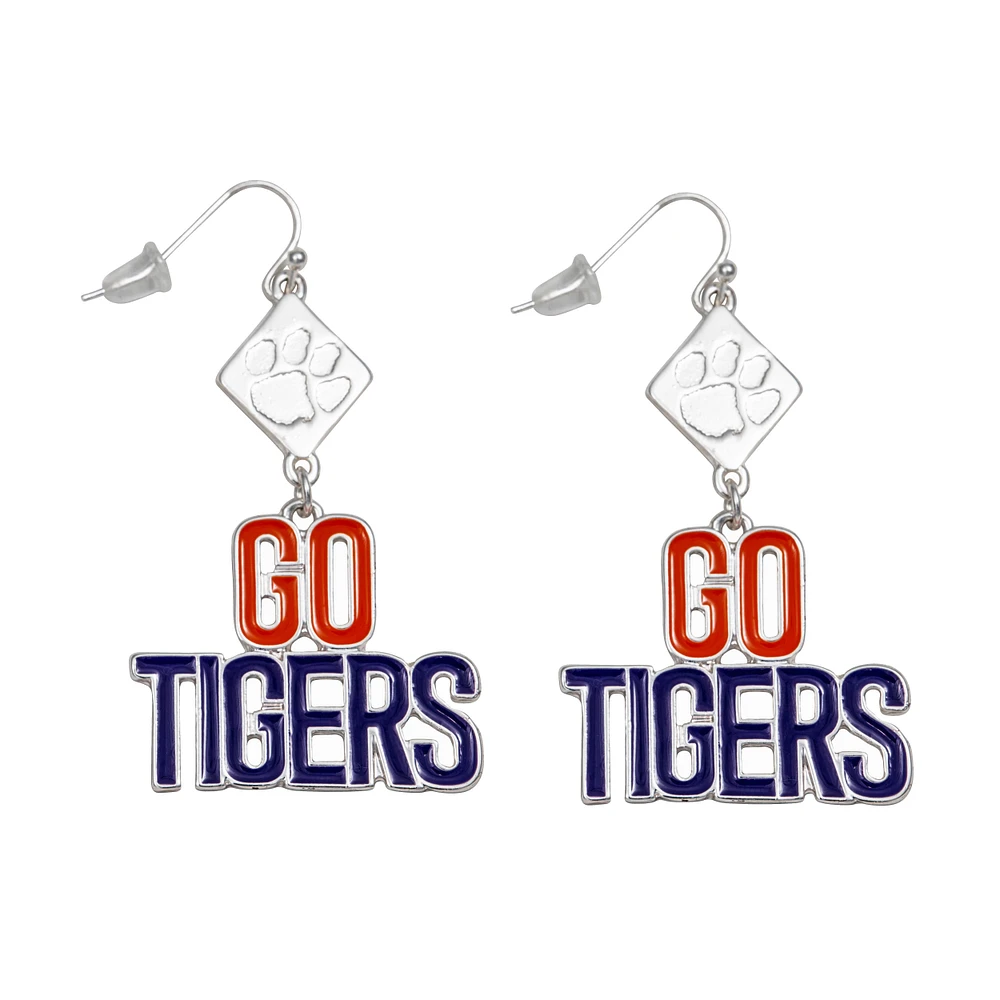 Boucles d'oreilles Della des Tigres de Clemson