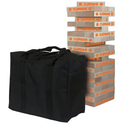 Clemson Tigers Giant Wooden Tumble Tower Game