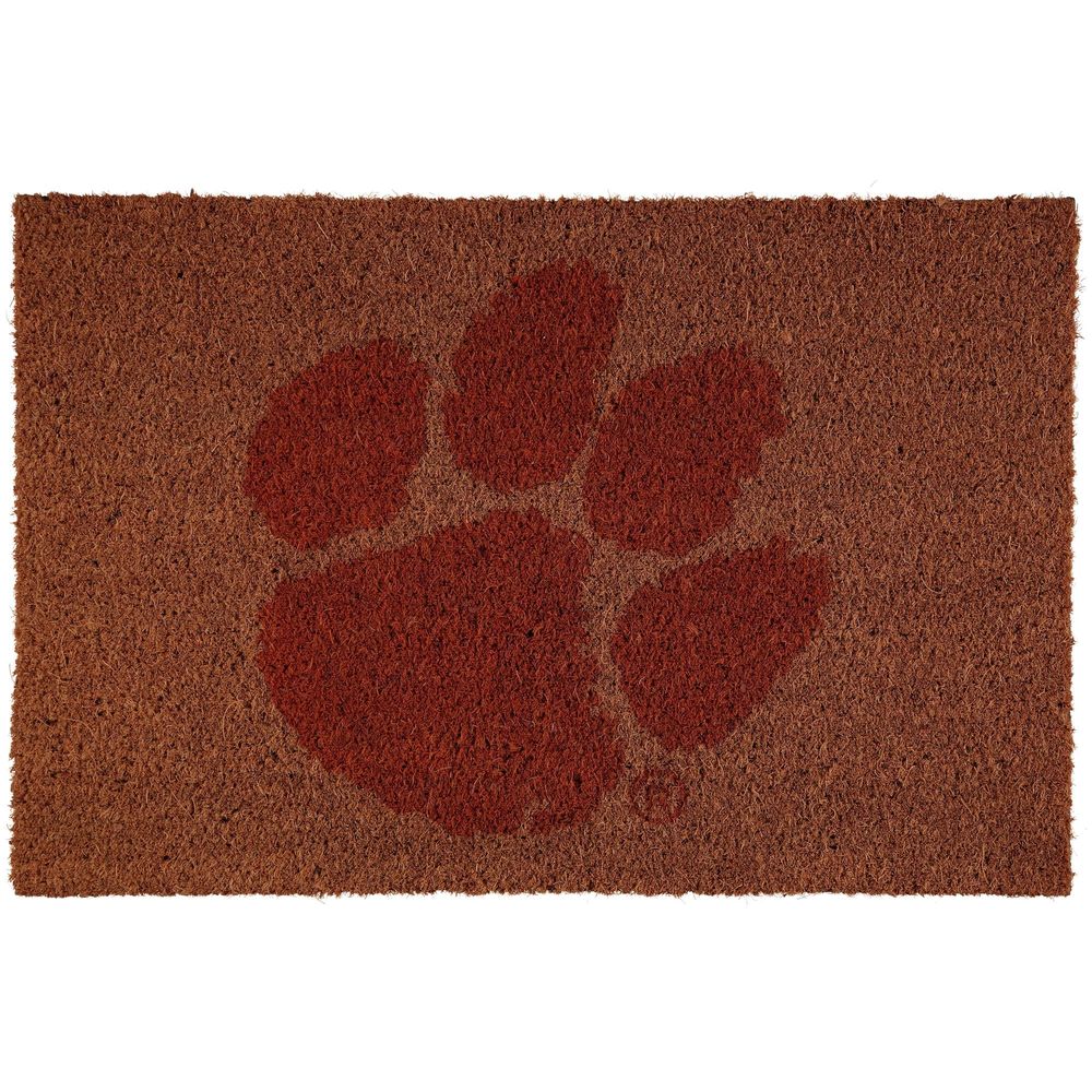 Clemson Tigers Logo 20'' x 30'' Coir Doormat